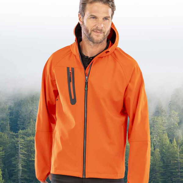 Result Recycled Three Layer Printable Hooded Soft Shell Jacket Thumbnail