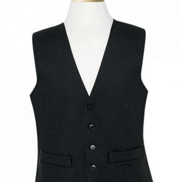 Black Herringbone Waistcoat Thumbnail