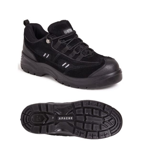 Apache Black Suede Safety Trainer Thumbnail