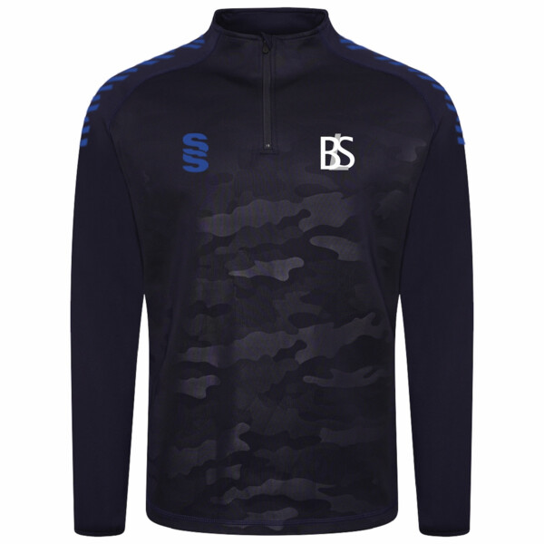 Brine Leas School Navy Camo Performance Top - Junior Thumbnail