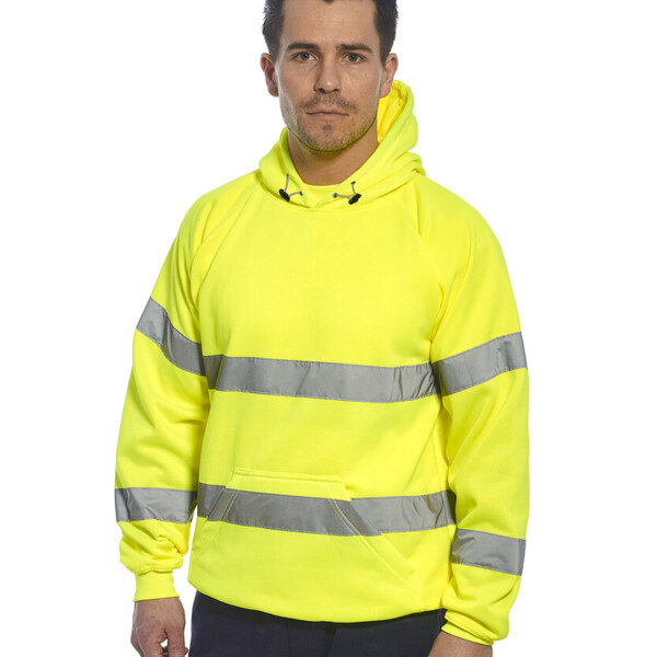 B304 - Hi-vis hooded sweatshirt  Thumbnail