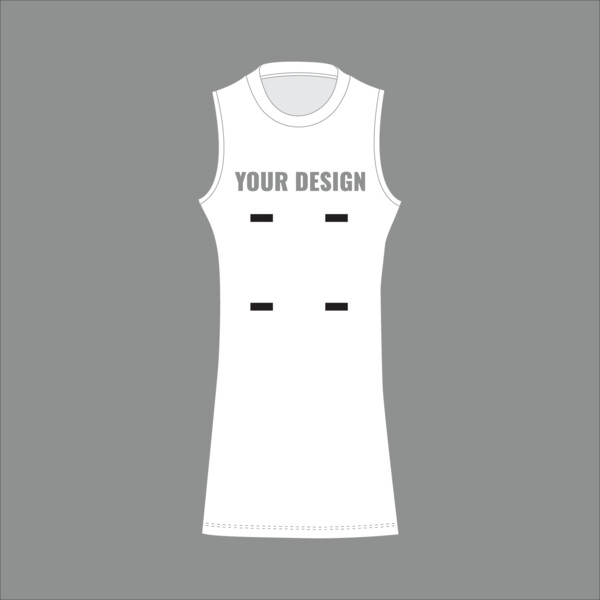 CLUB SHOP STANDARD ROUND NECK NETBALL DRESS - Junior Thumbnail